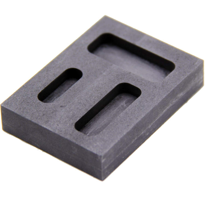 Silver Graphite Ingot Mold Crucible for Melting Casting Refining Scrap Precious Metal Jewelry, High Purity Refining Graphite, Melting Casting Mould for Gold Silver Aluminum Copper Brass Zinc