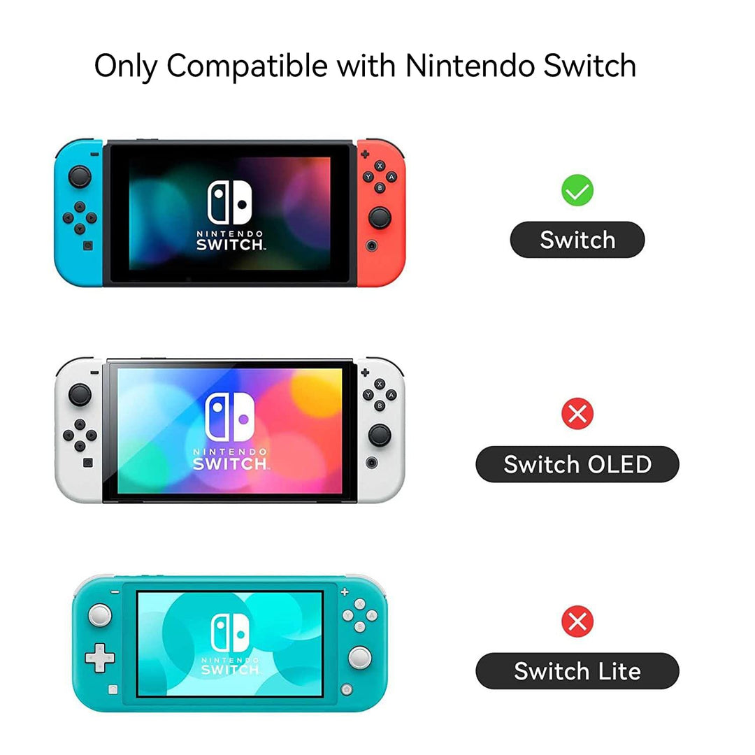 Soft TPU Protective Case Slim Cover Case Compatible with Nintendo Switch and Joy-Con - Shock-Absorption and Anti-Scratch -Jellyfish Cat