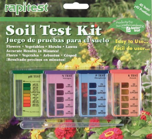 1601 Rapitest Test Kit for Soil pH, Nitrogen, Phosphorous and Potash, 1 Pack