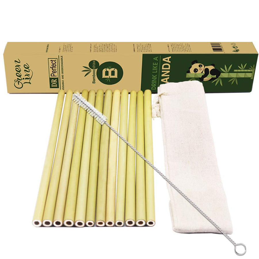 DR.Perfect Reusable Straws Biodegradable BPA Free Non T