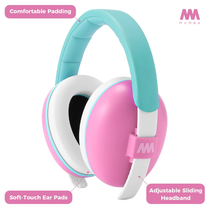 Baby Ear Protection Noise Cancelling Headphones for Babies and Toddlers - Mumba Baby Earmuffs - Ages 3-24+ Months