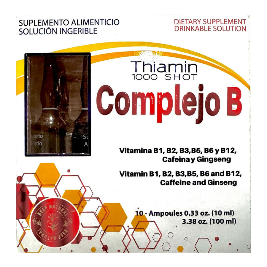 Thiamin B Complex, Complejo B 1000 Shot | Multi-Vitamin