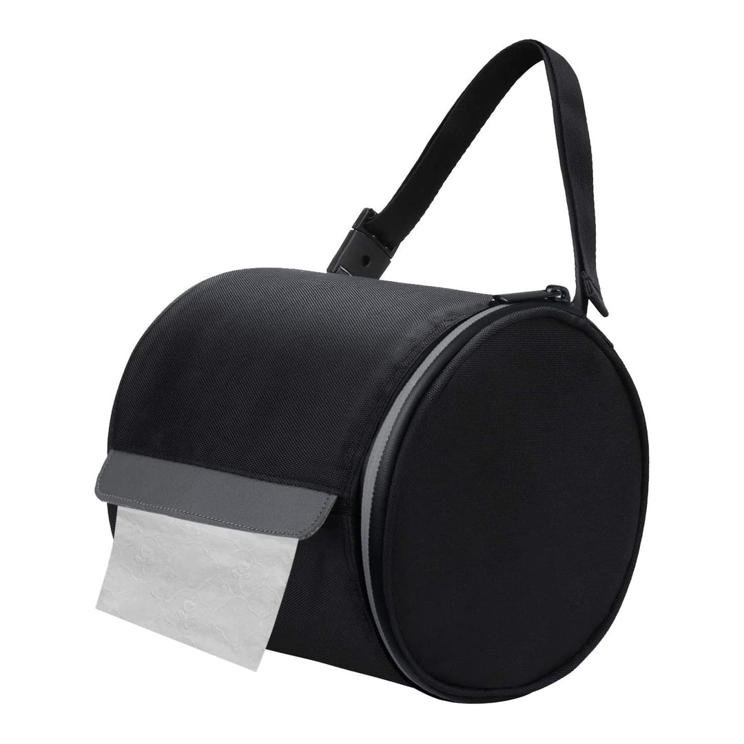 Hainging Toilet Paper Holder Waterproof Roll Tissue Holders Cat Dog Proof Toilet Paper Storage Bag with Adjustable Strap Portable Roll Paper Cover for Camping Bathroom RV Car Travel