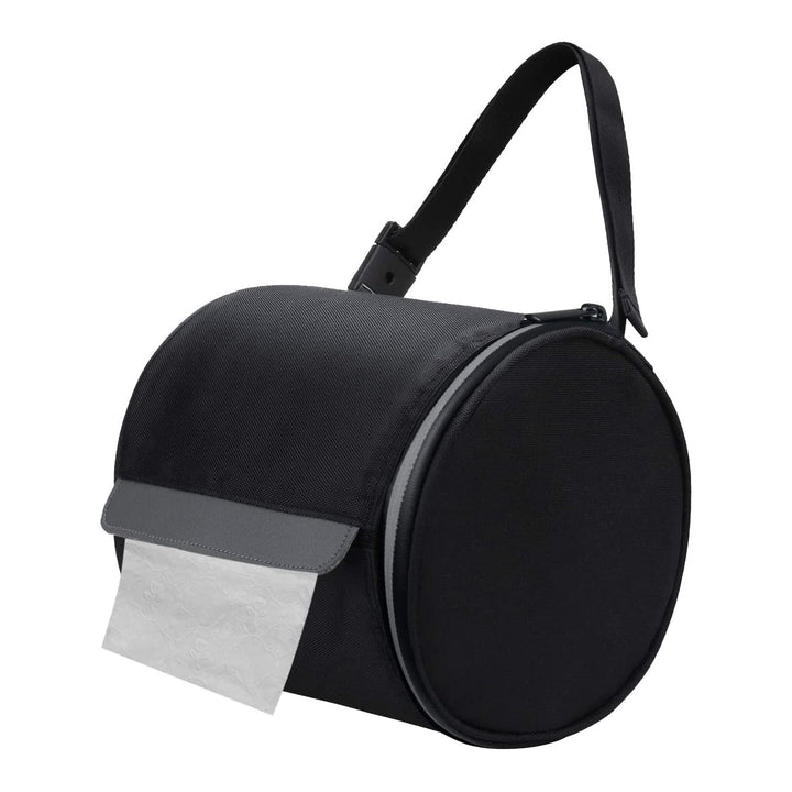 Hainging Toilet Paper Holder Waterproof Roll Tissue Holders Cat Dog Proof Toilet Paper Storage Bag with Adjustable Strap Portable Roll Paper Cover for Camping Bathroom RV Car Travel