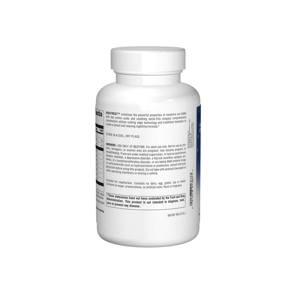 Sleep Science NightRest Multi-Nutrient & Herb Complex With Melatonin, GABA, Passion Flower, Chamomile, Lemon Balm & More - Herbal Formula - 200 Tablets