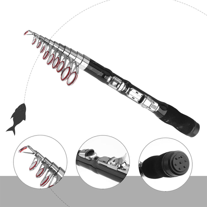 Fishing Rod Telescopic Fishing Combo Portable Fishing P