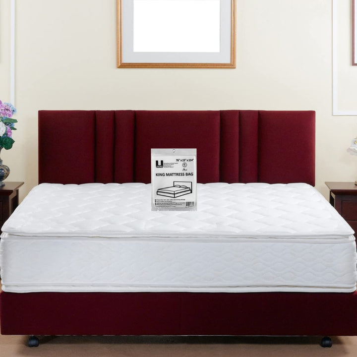 uBoxes Moving Supplies King Mattress Cover/Bag 76 x 15 x 104, Clear