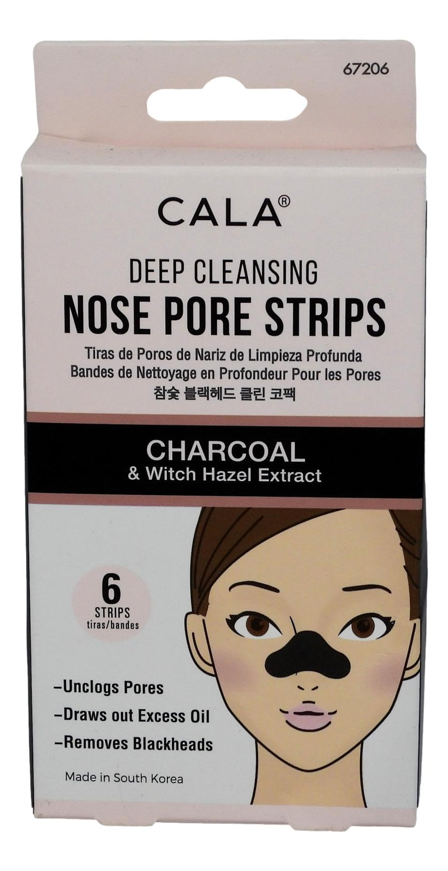 Pure Radiance Charcoal Nose Pore Strips 6 Count