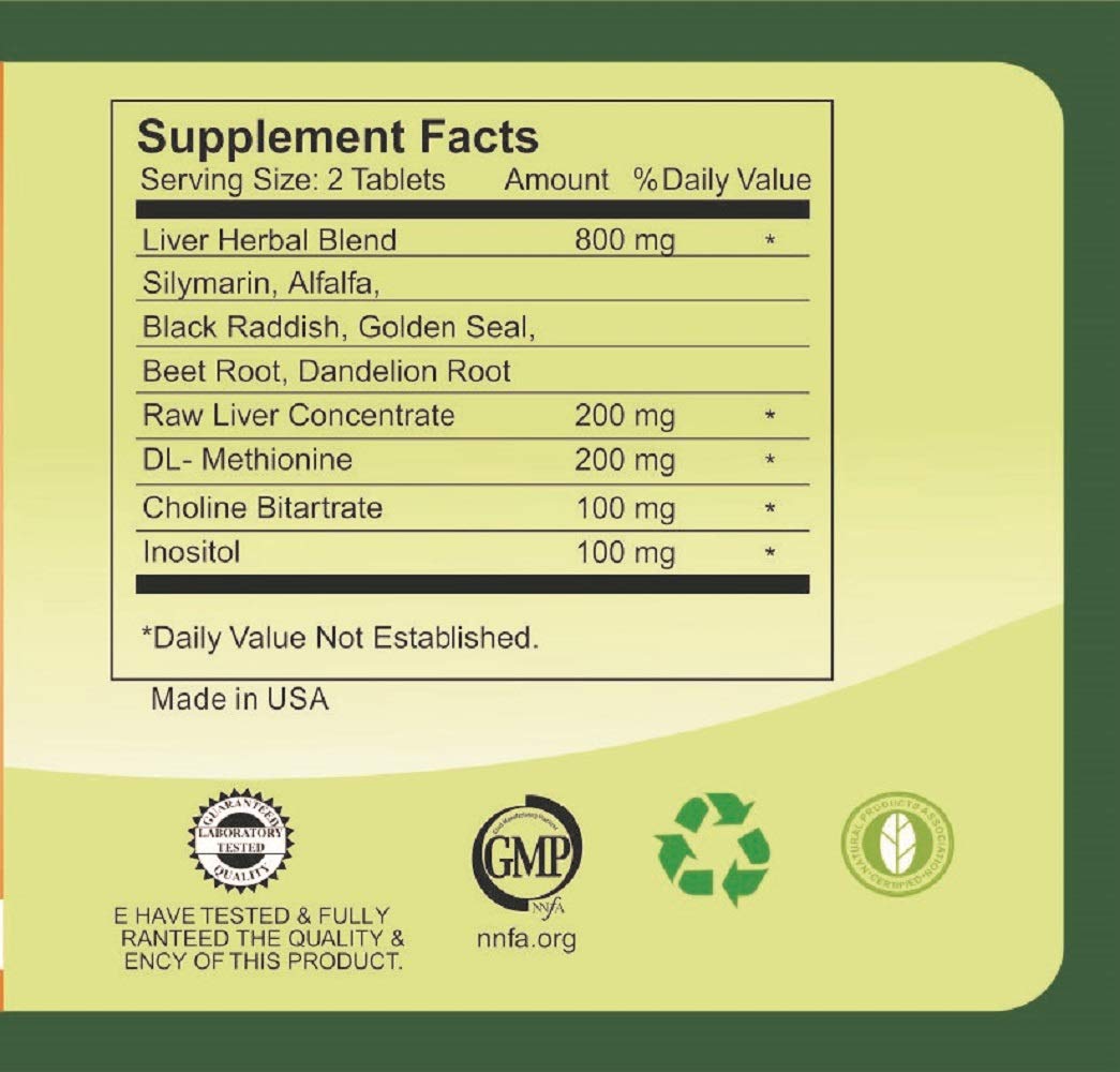 : Pro Liver (Supports Liver Function), GMP, Natural Product Assn Certified, Made in USA - 80 Tablets