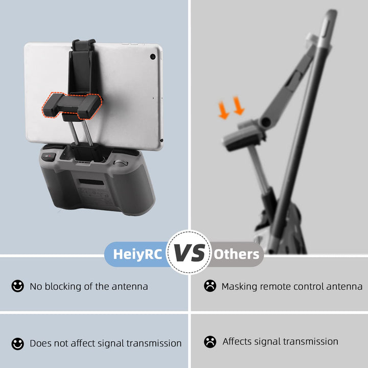 Adjustable Tablet Extended Bracket Holder for DJI Neo/Mini 4K/Mini 4 Pro/Mini 2/Mini 3/AIR 3/2S/Mavic 3 Drone Remote Controller 7-10.5 Inch Tablet Clip Stand Mount for iPad Mini/Air Accessories