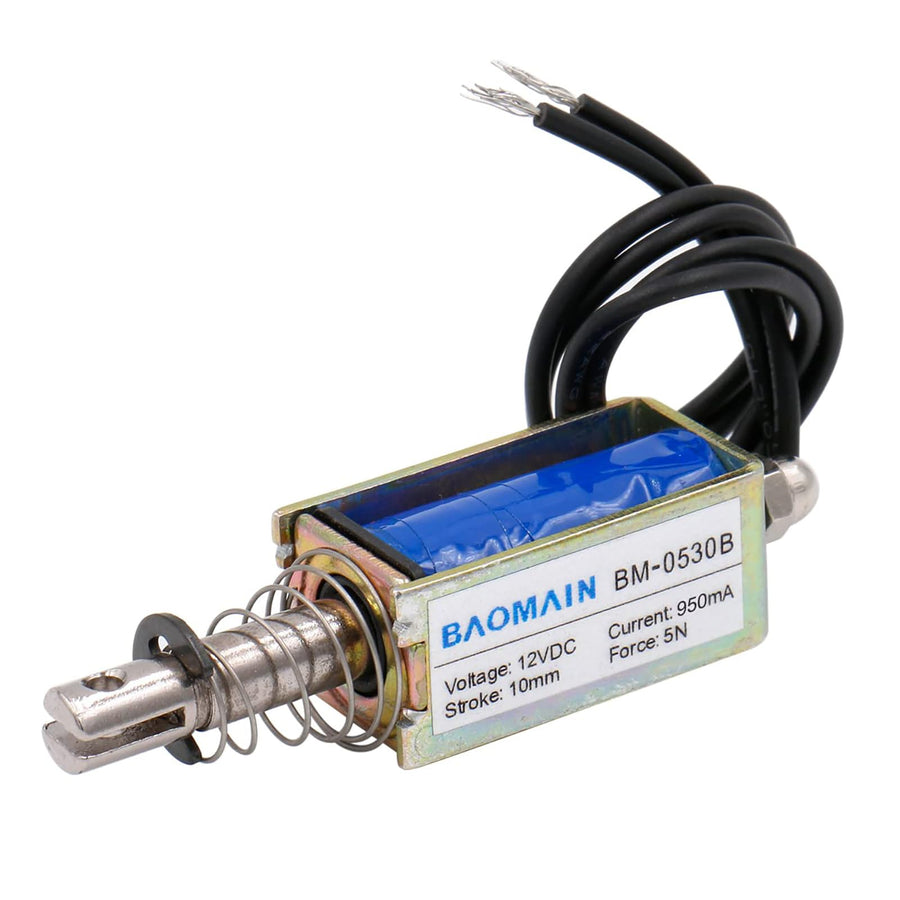 Solenoid Electromagnet BM-0530B DC 12V 1A 10mm 5N PushPull