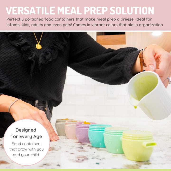 melii Snap &amp; Go Baby Food Storage Containers wi