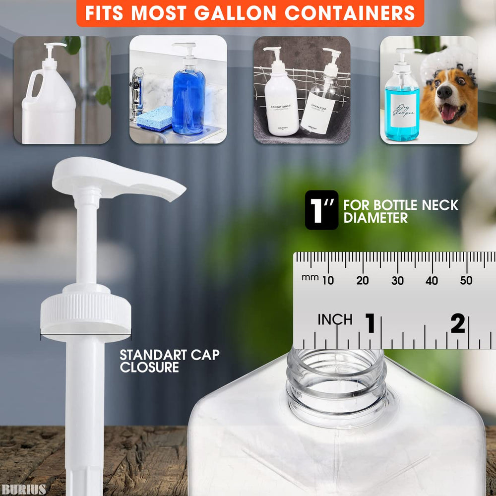 Pump for Gallon (Fits with Most Gallon Bottles Shampoo 