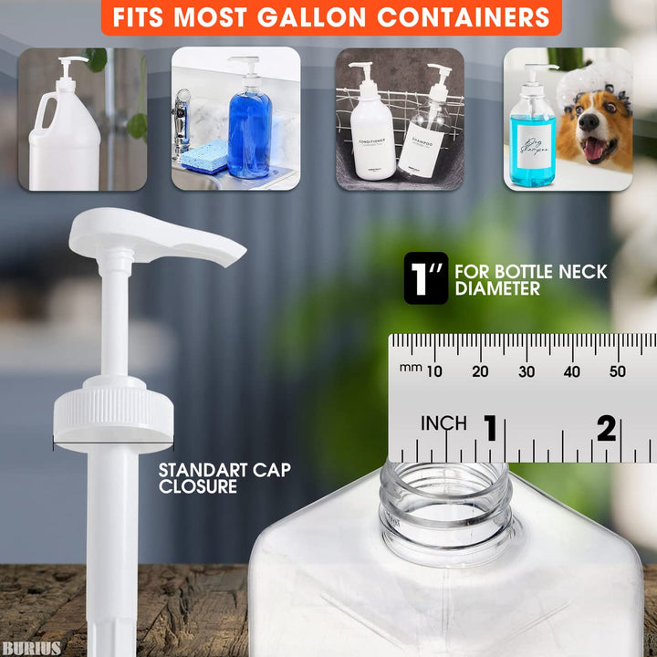 Pump for Gallon (Fits with Most Gallon Bottles Shampoo 