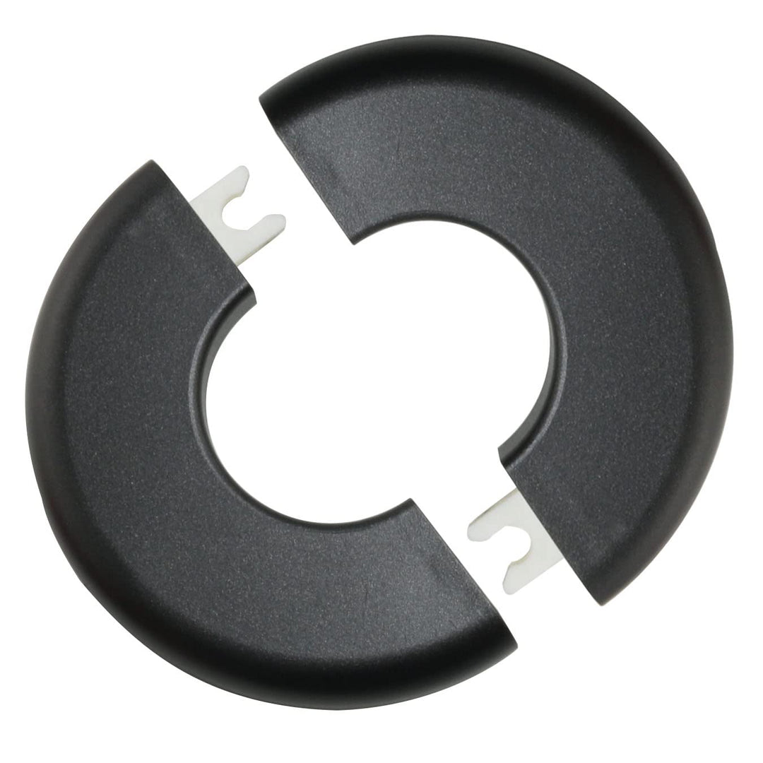 2pcs Pipe Hole Air Conditioning Hole Decorative Cover 28x80mm Snap On Black Round Cover Round Escutcheon Plate