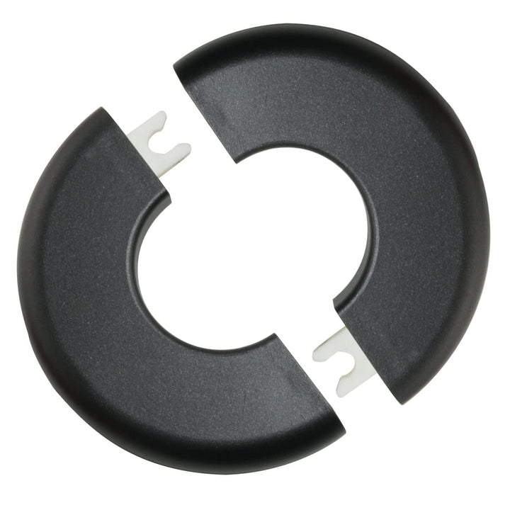 2pcs Pipe Hole Air Conditioning Hole Decorative Cover 28x80mm Snap On Black Round Cover Round Escutcheon Plate