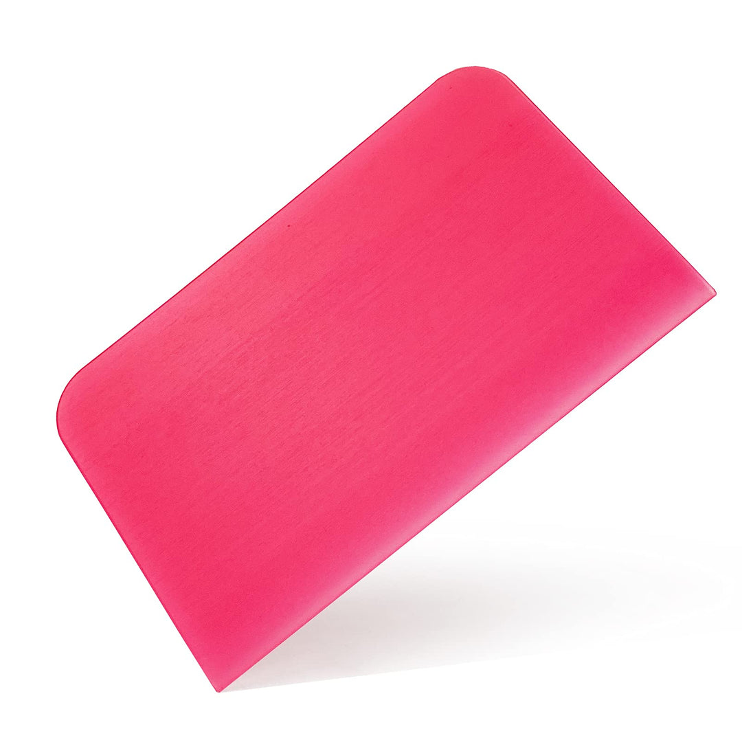 Pink Flexible Rubber Vinyl Wrap Squeegee, 4.7x3Inch, Decal Squeegee Window Tint Squeegee, Safely Application for Car Vinyl&amp;Film, 1Piece