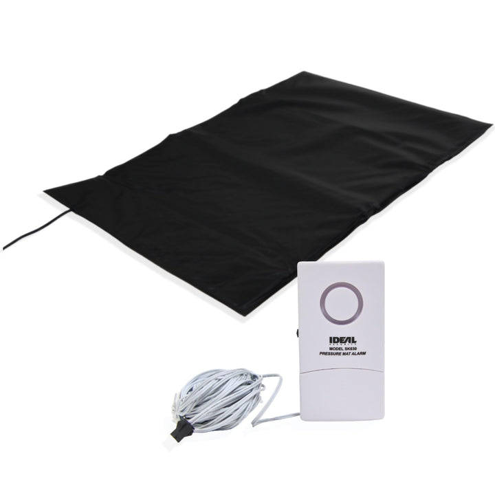 Pressure Floor Mat Home Alarm System – Wired Alarm &amp; Chime, Anti-Wandering, Welcome Mat, Pet Door Mat