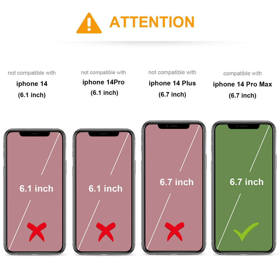 KIHUWEY Compatible with iPhone 14 Pro Max Case Wallet w