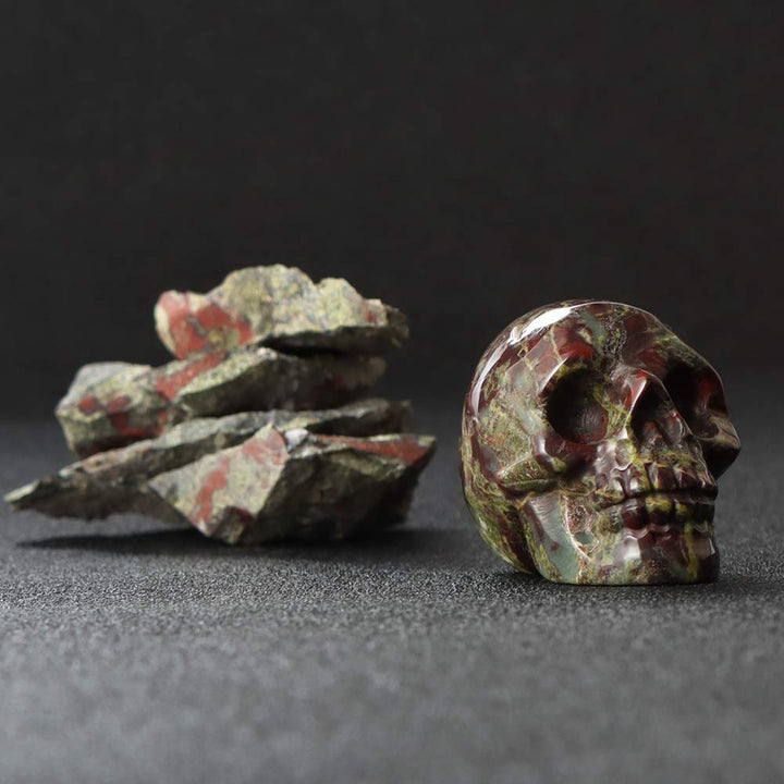 Artistone 2.0 Dragon Blood Stone Halloween Crystal Skul