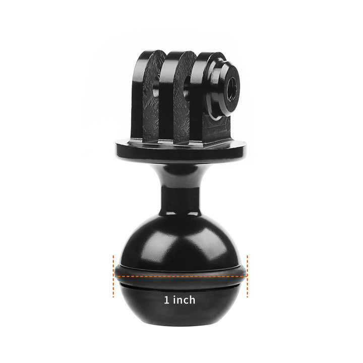 QKOO Aluminum Ball Mount for GoPro Hero 13 12 11 10 9 8