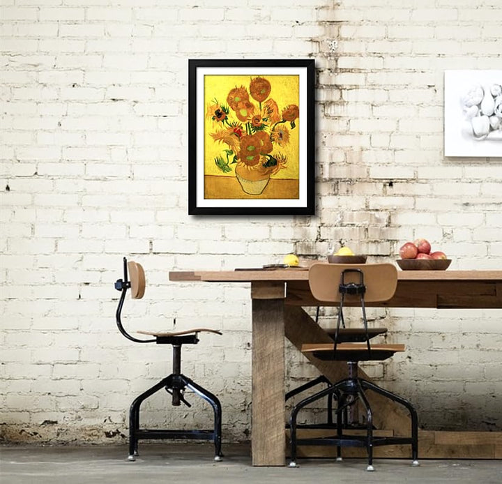 Diamond Painting Kits Van Gogh&#39;s Sunflower, 5D Diamond Art Kit Full Drill Painting Gift for Adult, Home Art Deco (30x40cm/12x16inches)