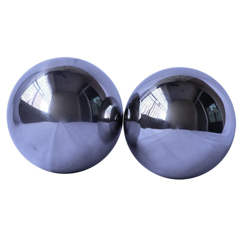 Durable Stainless Steel Gazing Balls Hollow Mirror Globe Floating Reflective Ball Polished Shiny Sphere for Home Garden Pond Outdoor Swimming Pool Decoration (8 Inch)