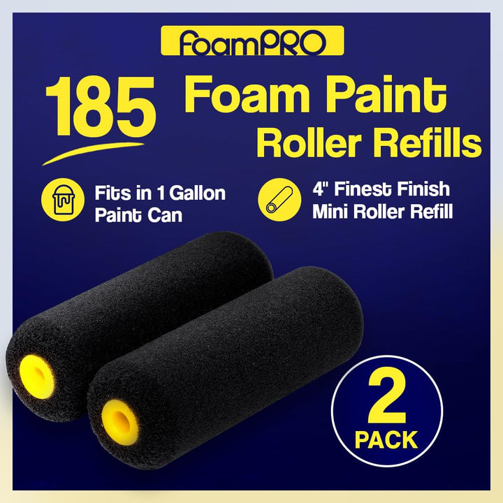 FOAM PRO 185 Foam Paint Brush Refills, Pack of 2