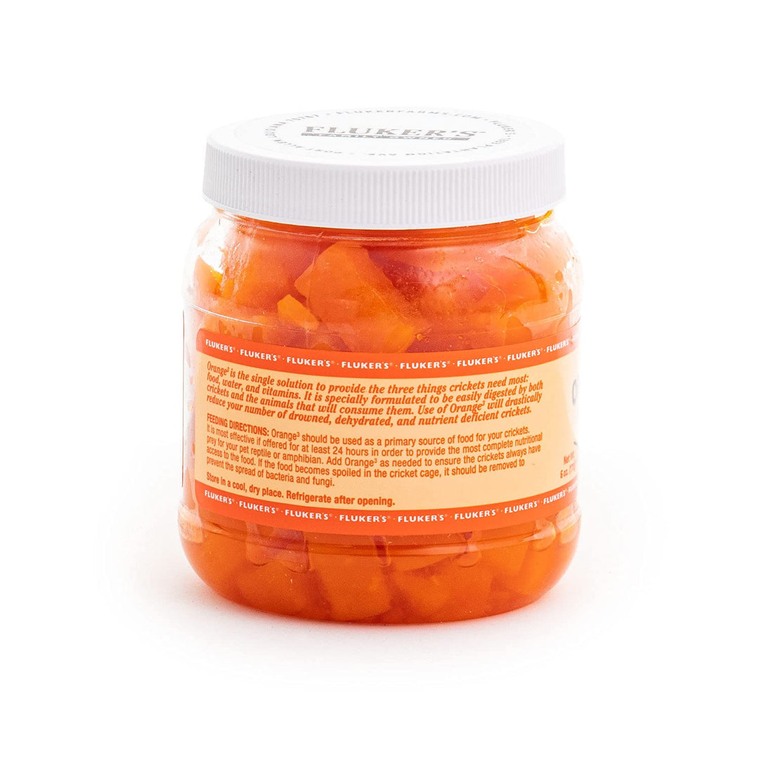 Fluker's Orange Cube Complete Cricket Diet, Gut Load Food for Feeder Insects and Live Crickets, Provides Vitamins, Minerals, and Hydration, 6 oz