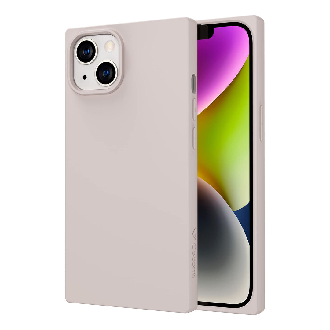 Rectangle Case Compatible with iPhone 11 - Silicone, Luxury, Slim, Matte, Soft Touch, Microfiber Lining, Fingerprint Resistant, Anti-Scratch, Shockproof - Antique White