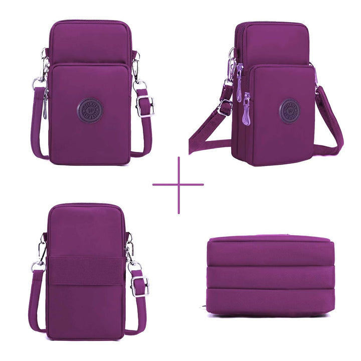 Waterproof Nylon Cute Crossbody Cell Phone Purse Smartphone Wallet Bag for Women Teen Girls