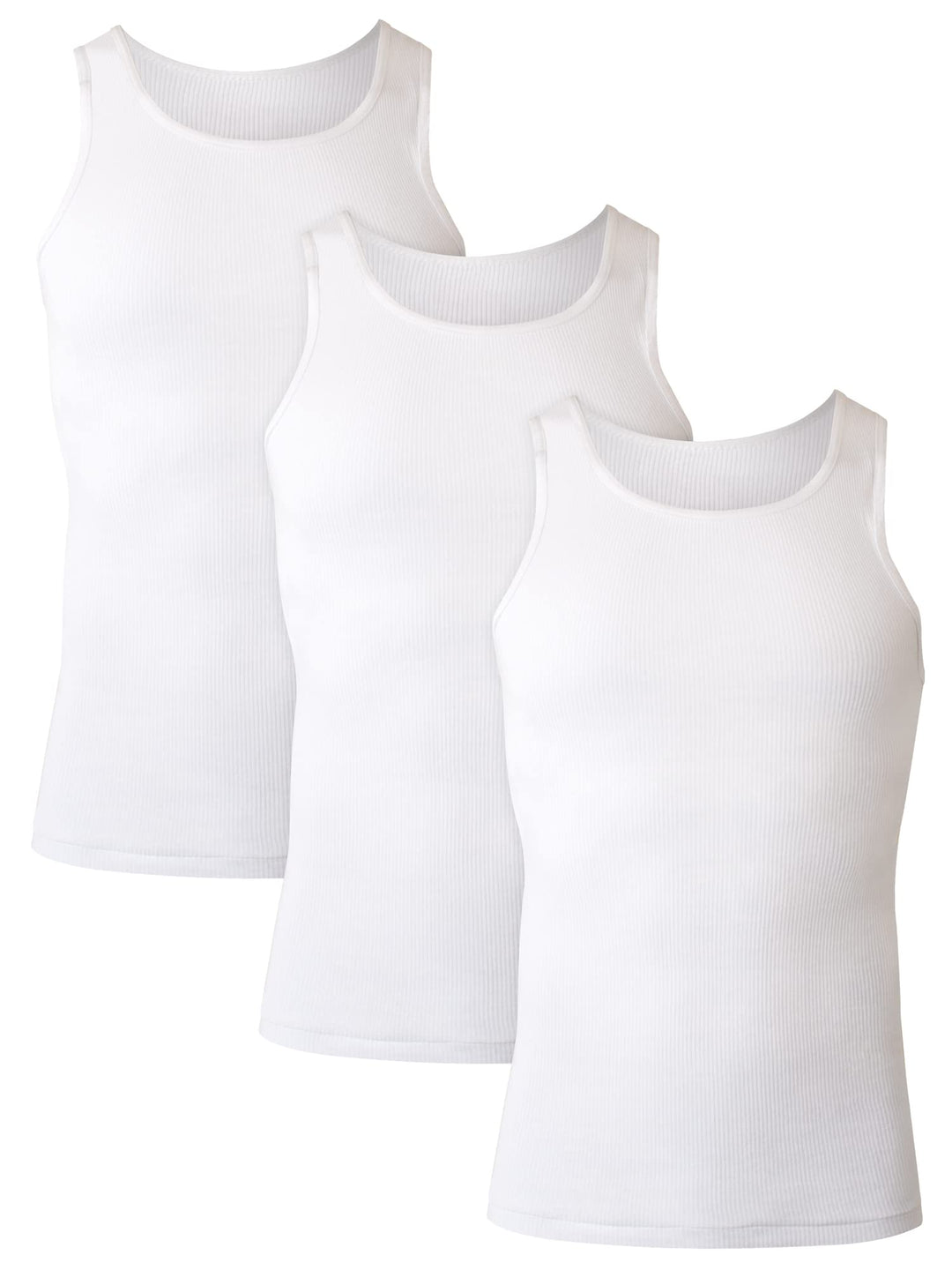 Men&#39;s 3-Pack A-Shirt, White, Medium