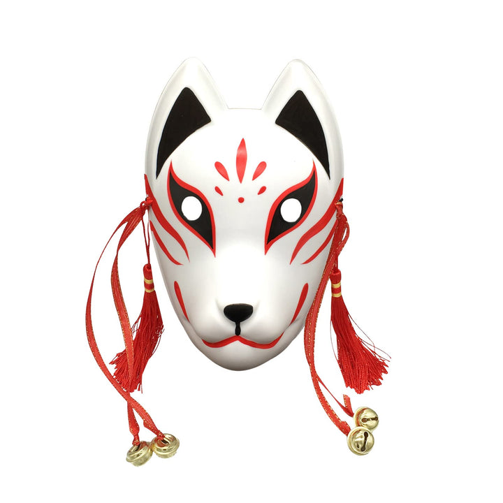 Fox Cosplay Mask for Masquerade Ball Party Halloween, Japanese Kitsune Kabuki