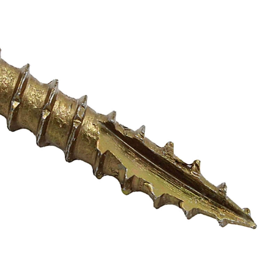 #8 x 3/4 Bronze Star Exterior Coated Wood Screw Torx/Star Drive Head - Multipurpose Exterior Coated Torx/Star Drive Wood Screws - (1 Pound - 381 Approx. Screw Count)