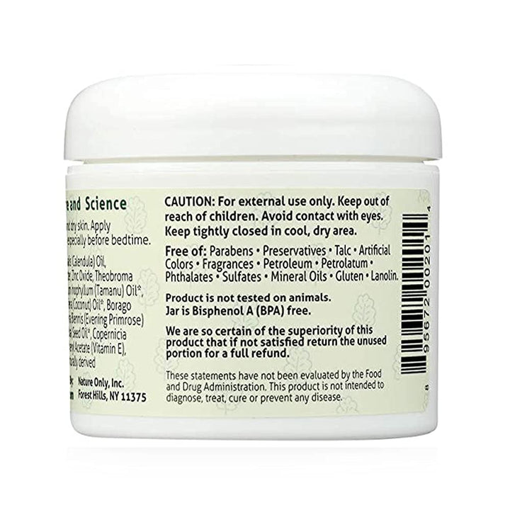Nature Only 100% Natural Diaper Rash Cream, 4 oz