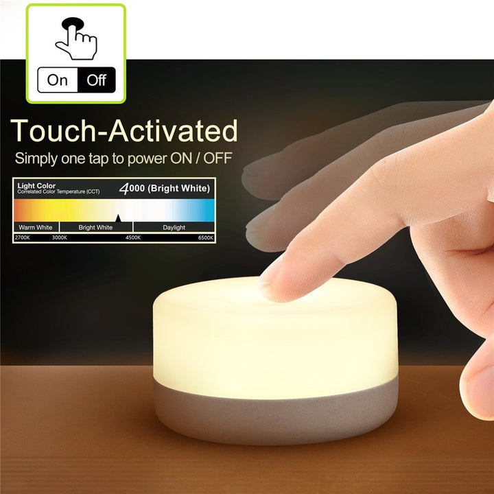 Baby Night Light, Rechargeable Mini Touch Light, Wireless LED Night Lights for Kids, Portable Bedside Lamp for Breastfeeding, Dimmable Nursery Lamp