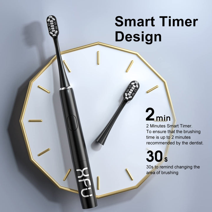 XFU Sonic Electric Battery Toothbrush for Adults and Ki