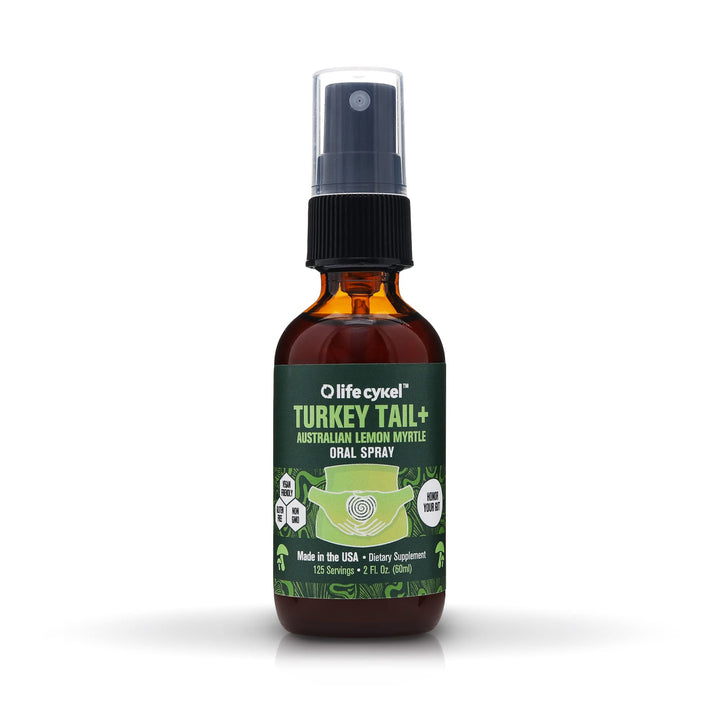 LIFE CYKEL Turkey Tail Mushroom Supplement Oral Spray w