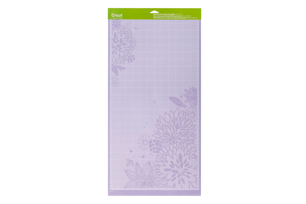 StrongGrip Cutting Mat 12in x 24in, Craft Cutting Mat for Maker & Explore, Use with Heavyweight Materials - Specialty Cardstock & More, Reusable, Clear Protective Film (1 Count)