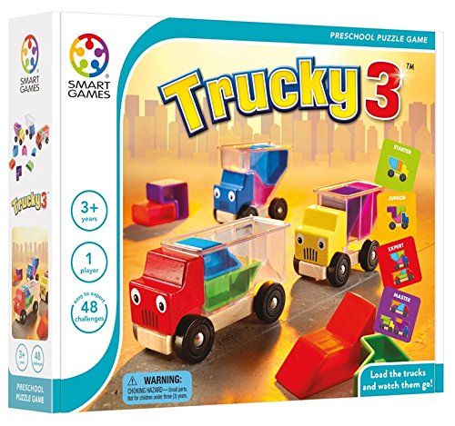 SmartGames Trucky 3 Wooden Skill-Building Puzzle Game M