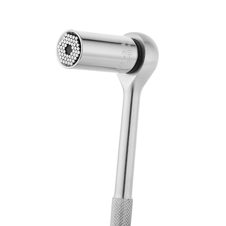 Universal Socket Tool with Drill Adapter Perfect Stocking Stuffers for Men – Self-Adjusting Socket, Nut Driver with 54 Spring-Loaded Pins for Nuts and Bolts. Unique Gift for Men, Father, Dad