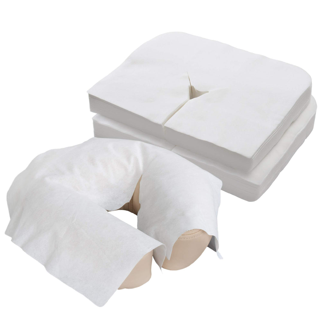 EARTHLITE Disposable Face Cradle Covers – Medical-Grade, Ultra Soft, Luxurious, Non-Sticking Massage Headrest Covers for Massage Tables & Massage Chairs