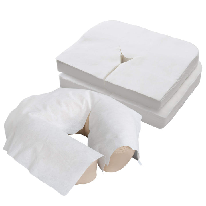 EARTHLITE Disposable Face Cradle Covers – Medical-Grade, Ultra Soft, Luxurious, Non-Sticking Massage Headrest Covers for Massage Tables & Massage Chairs