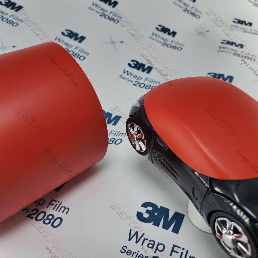 3M 1080 M13 MATTE RED 5ft x 1ft (5 Sq/ft) Car Wrap Vinyl Film