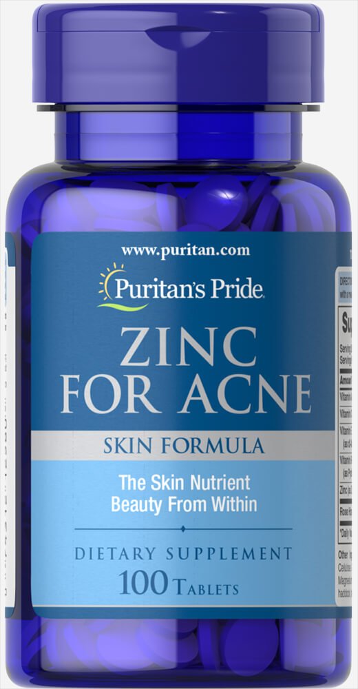 Puritan's Pride Zinc for Acne Skin Formula with Vit