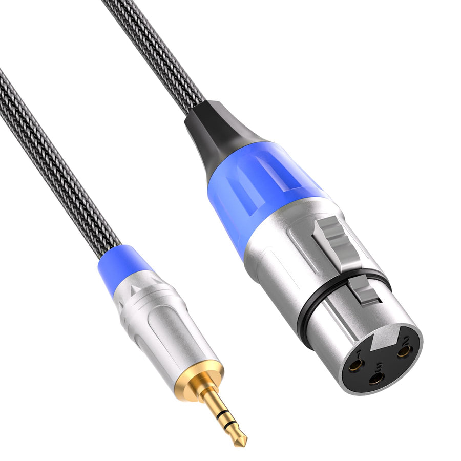tisino XLR to 3.5mm Microphone Cable,Unblanced XLR Fema
