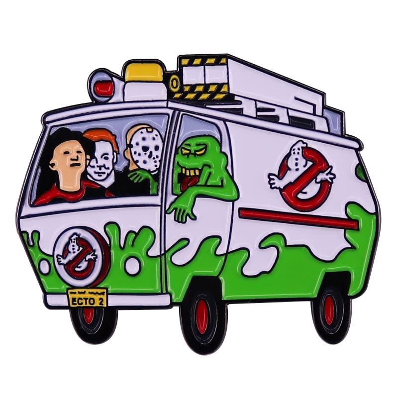 Horror Halloween Pin, Michael Myers Ghostbusters Jason Voorhees Freddy Krueger Pins
