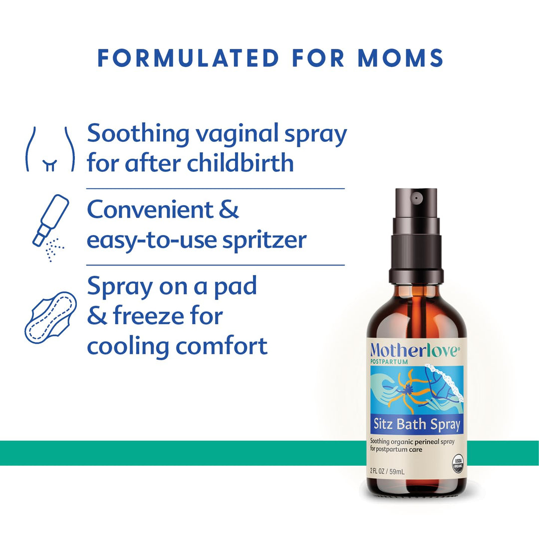 Motherlove Sitz Bath Spray (2 oz) Sitz Bath for Postpar