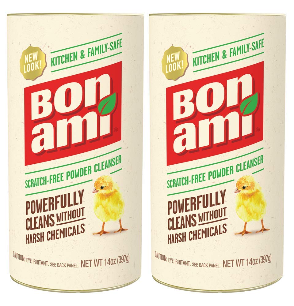 Bon Ami Powder Cleanser - Kitchen and Bath - 14 oz - Cleans without Scratched by Bon Ami