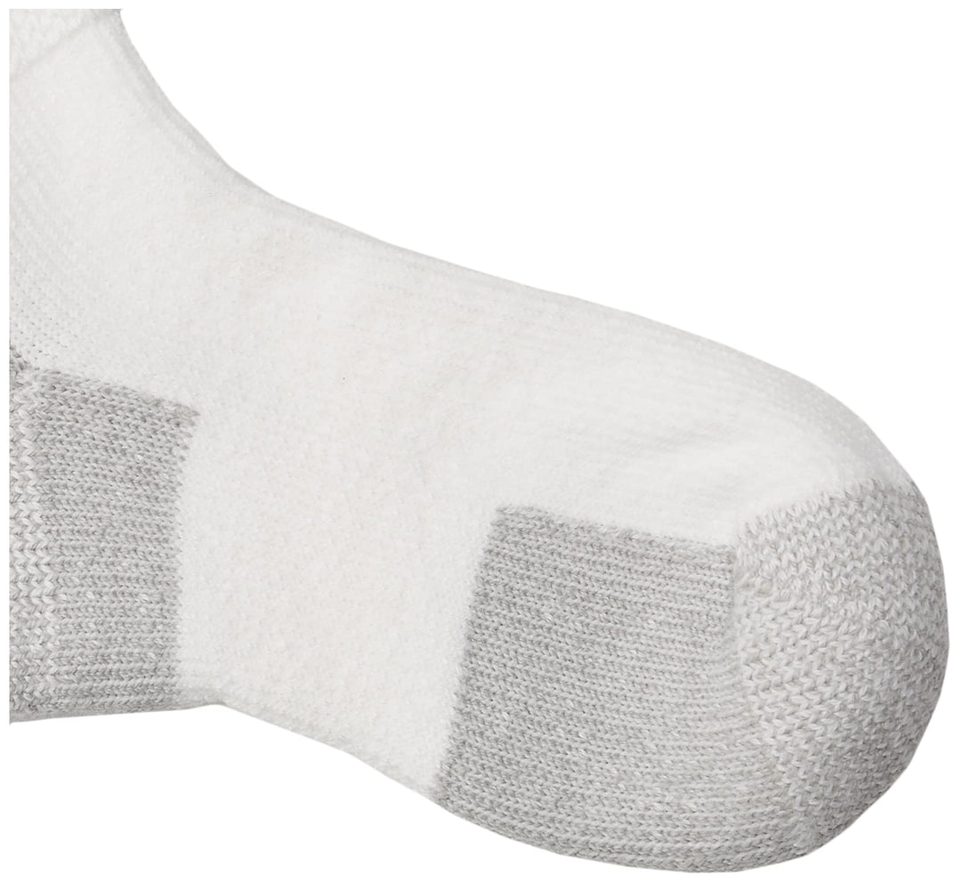 Unisex-Adult JMX Maximum Cushion Ankle Running Socks, White, Medium